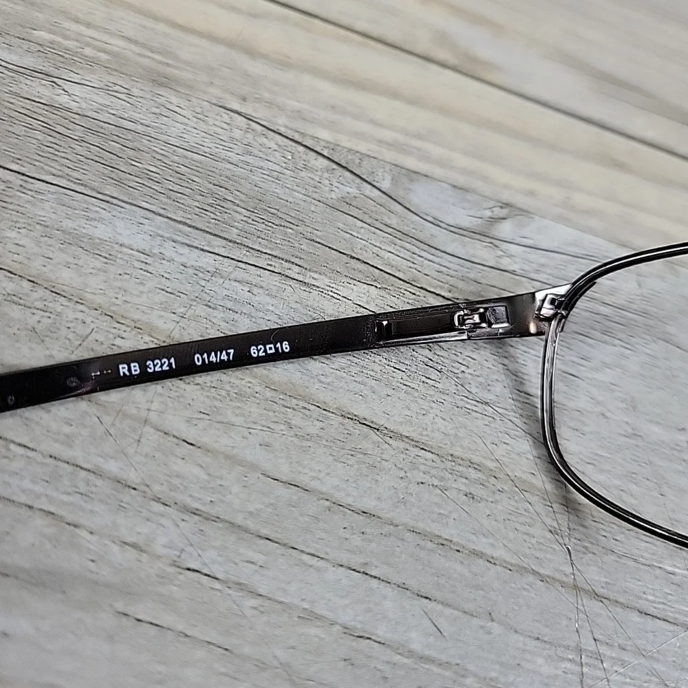 Ray-Ban RB 3221 014/47 Sunglasses Frames Italy Brown Gunmetal Full Rim 62-16‎